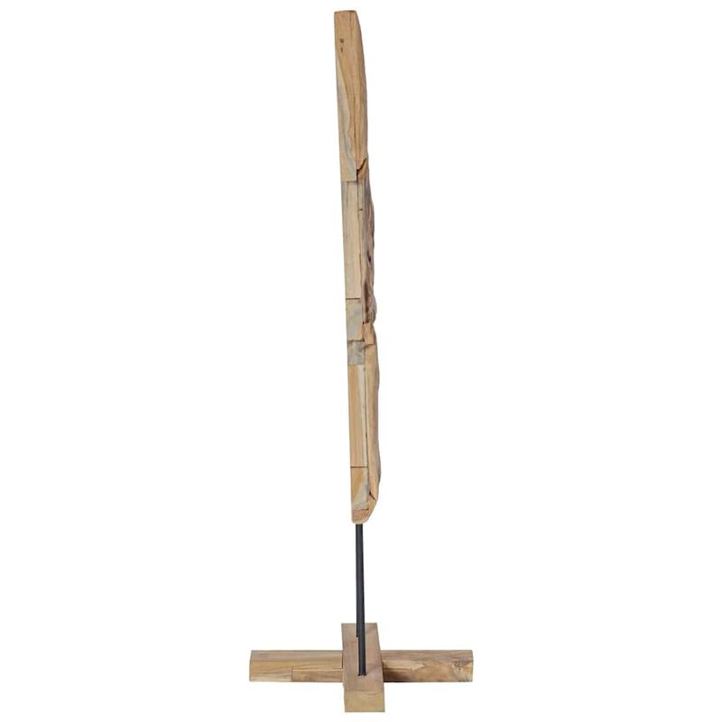 Casa si Gradina - Decoratiuni - Decoratiuni de sezon - Brad de Craciun cu suport Maro 120 cm Lemn masiv de tec - Infinity.ro