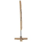 Casa si Gradina - Decoratiuni - Decoratiuni de sezon - Brad de Craciun cu suport Maro 120 cm Lemn masiv de tec - Infinity.ro