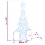 Casa si Gradina - Decoratiuni - Decoratiuni de sezon - Brad de Craciun cu 240 LED Alb rece 180 cm Acril - Infinity.ro