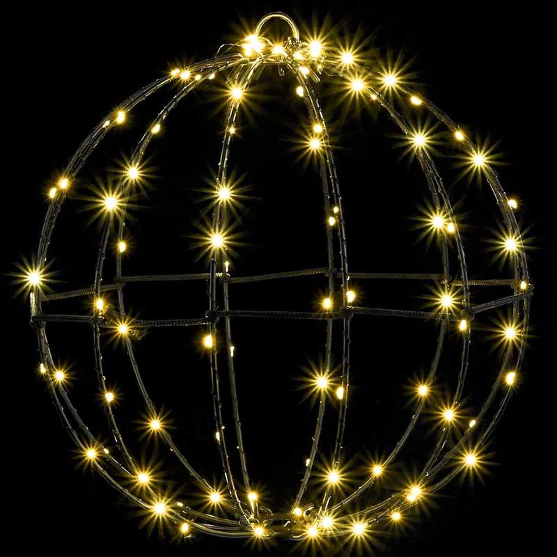 Casa si Gradina - Decoratiuni - Decoratiuni de sezon - Decoratiune glob cu 96 LED Alb cald 30 cm Metal - Infinity.ro