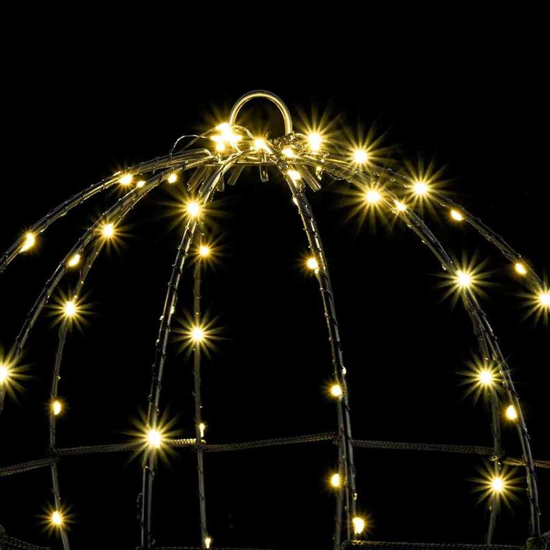 Casa si Gradina - Decoratiuni - Decoratiuni de sezon - Decoratiune glob cu 96 LED Alb cald 30 cm Metal - Infinity.ro