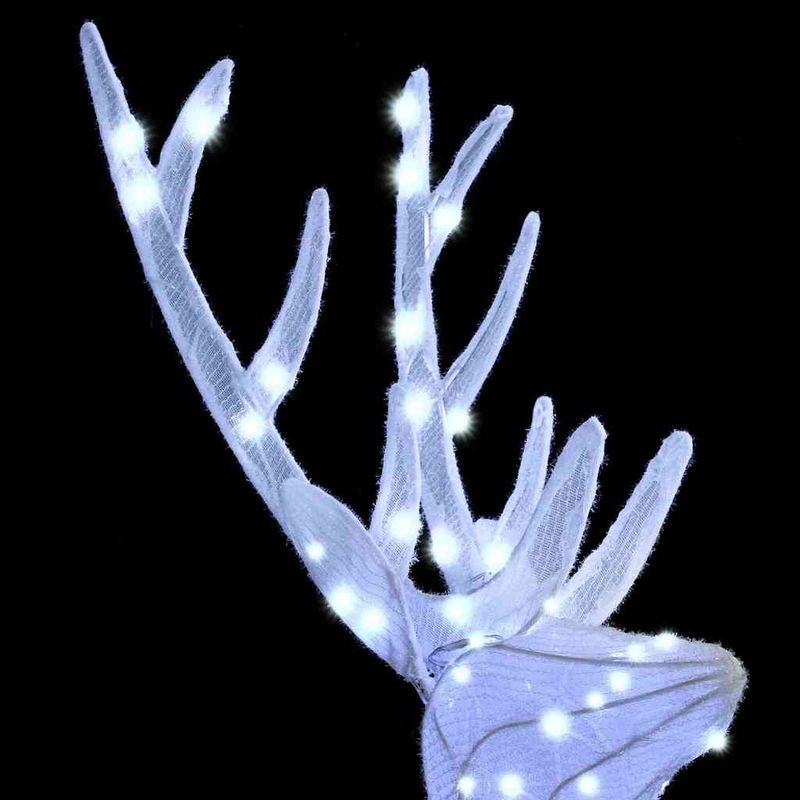 Casa si Gradina - Decoratiuni - Decoratiuni de sezon - Familia Renilor 3 pcs Alb rece 68 x 26 x 127 cm tesatura - Infinity.ro