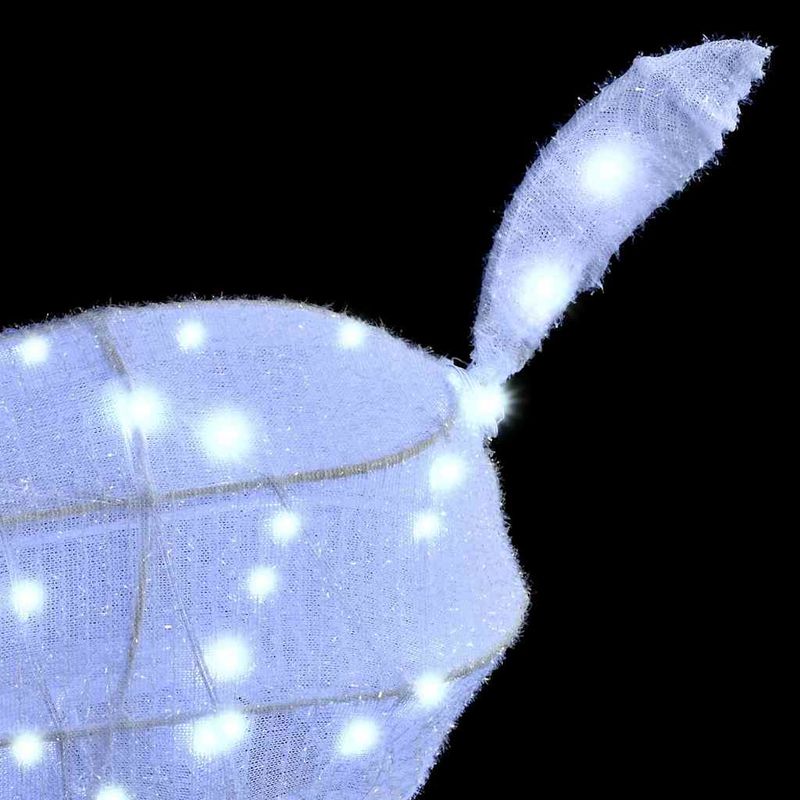 Casa si Gradina - Decoratiuni - Decoratiuni de sezon - Familia Renilor 3 pcs Alb rece 68 x 26 x 127 cm tesatura - Infinity.ro