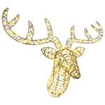 Casa si Gradina - Decoratiuni - Decoratiuni de sezon - Sanie cu ren Alb cald 60 cm PET - Infinity.ro