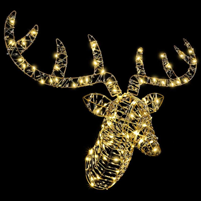 Casa si Gradina - Decoratiuni - Decoratiuni de sezon - Sanie cu ren Alb cald 60 cm PET - Infinity.ro