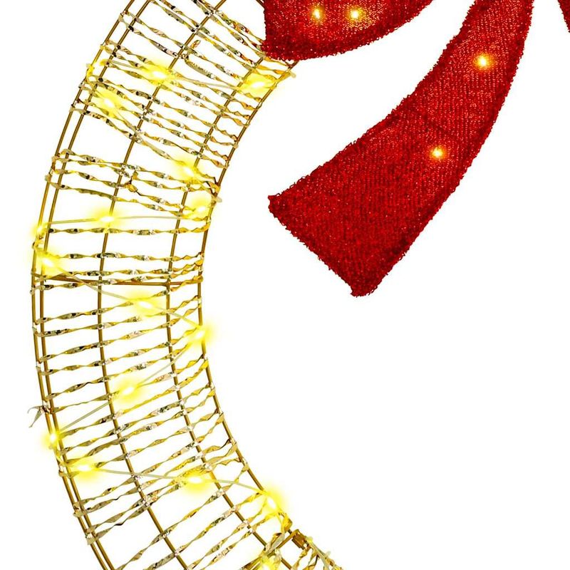 Casa si Gradina - Decoratiuni - Decoratiuni de sezon - Coroana cu 80 LED Alb cald 90 cm PET - Infinity.ro