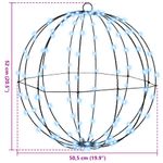 Casa si Gradina - Decoratiuni - Decoratiuni de sezon - Decoratiune glob cu 320 LED 2 pcs Alb rece 50 cm Metal - Infinity.ro