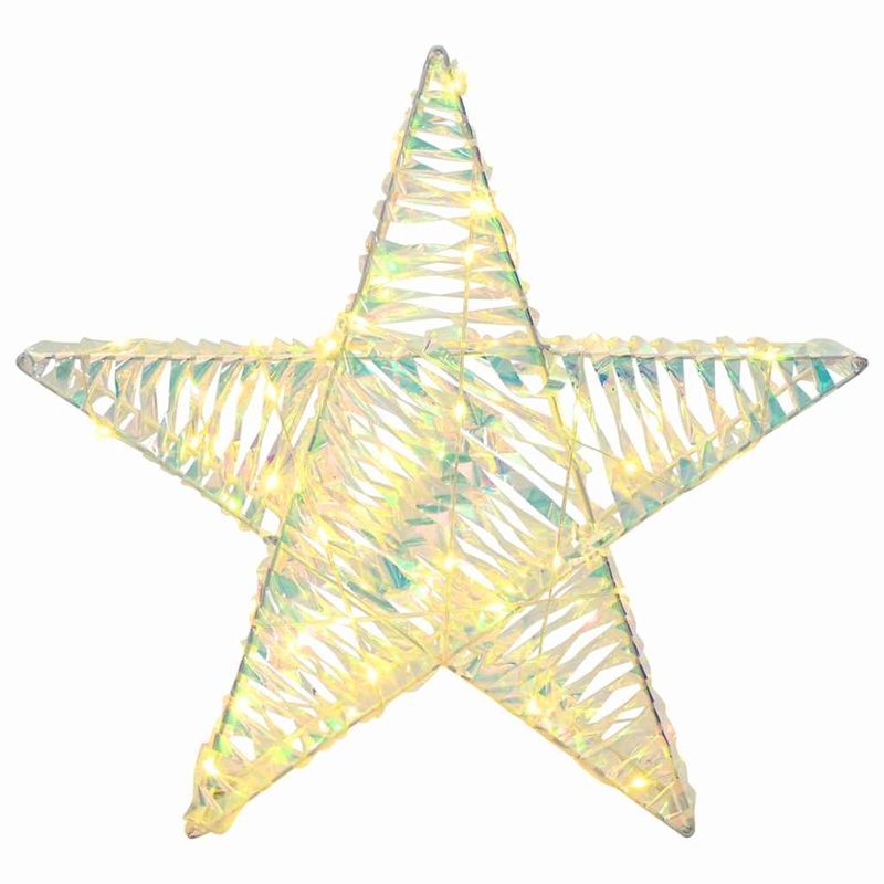 Casa si Gradina - Decoratiuni - Decoratiuni de sezon - Stea 3D cu 50 LED Alb cald 55 x 52.5 x 9 cm PET - Infinity.ro