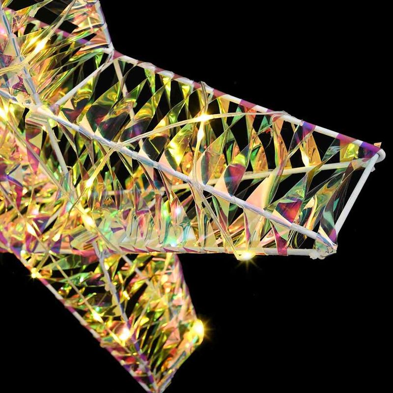 Casa si Gradina - Decoratiuni - Decoratiuni de sezon - Stea 3D cu 50 LED Alb cald 55 x 52.5 x 9 cm PET - Infinity.ro