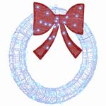 Casa si Gradina - Decoratiuni - Decoratiuni de sezon - Coroana cu lumini cu banda LED albastru 75 cm Acril - Infinity.ro