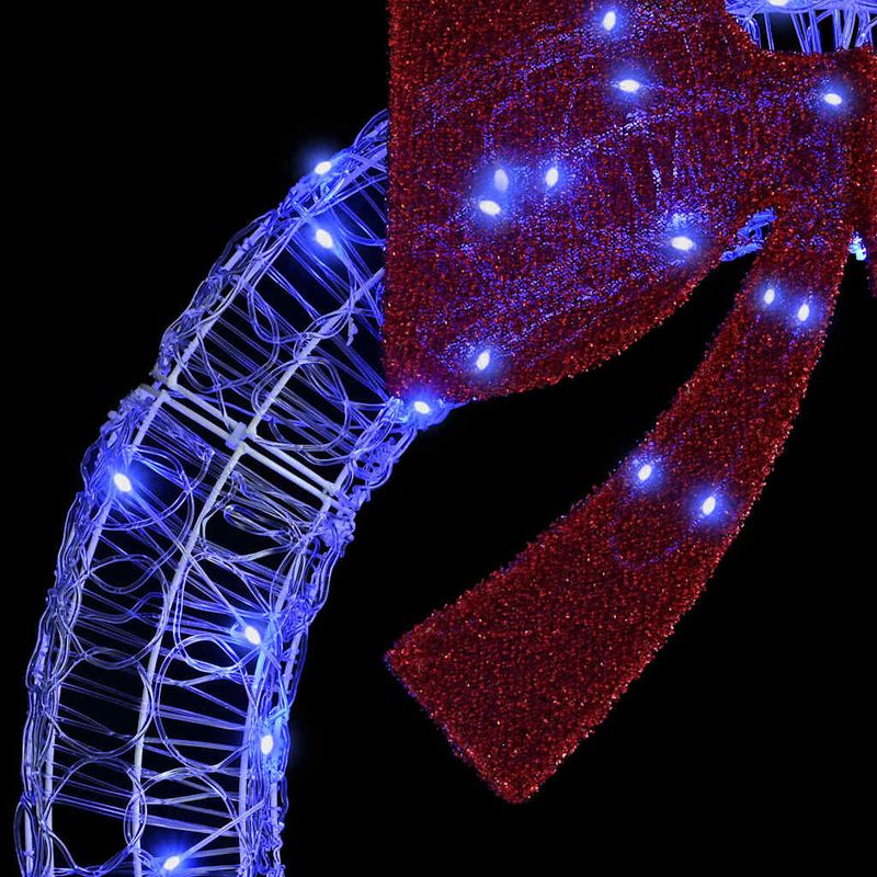 Casa si Gradina - Decoratiuni - Decoratiuni de sezon - Coroana cu lumini cu banda LED albastru 75 cm Acril - Infinity.ro