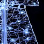 Casa si Gradina - Decoratiuni - Decoratiuni de sezon - Brad de Craciun cu 100 LED Alb Rece 120 cm Acril - Infinity.ro