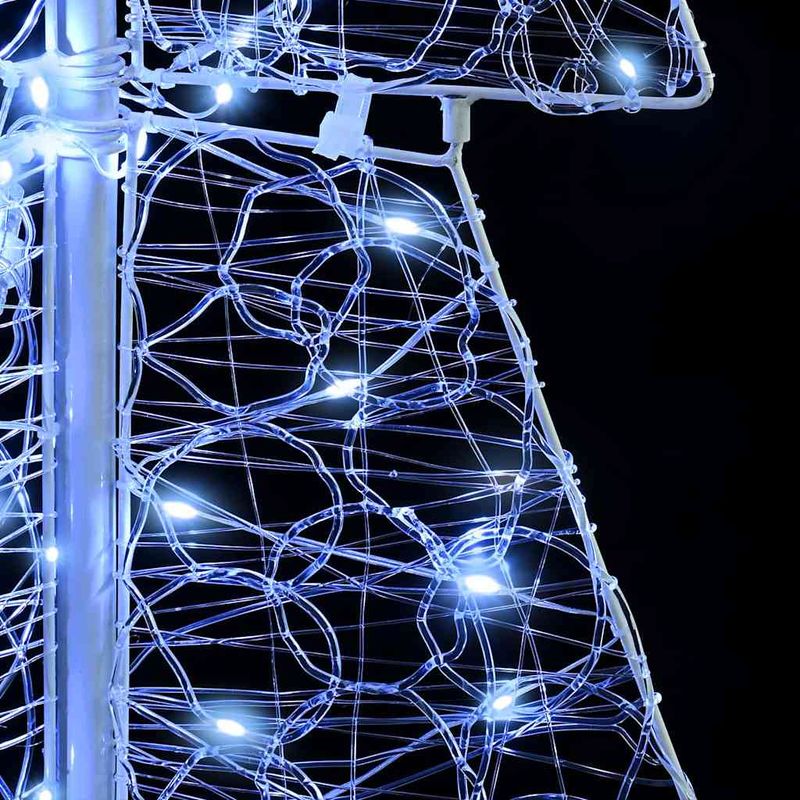 Casa si Gradina - Decoratiuni - Decoratiuni de sezon - Brad de Craciun cu 100 LED Alb Rece 120 cm Acril - Infinity.ro