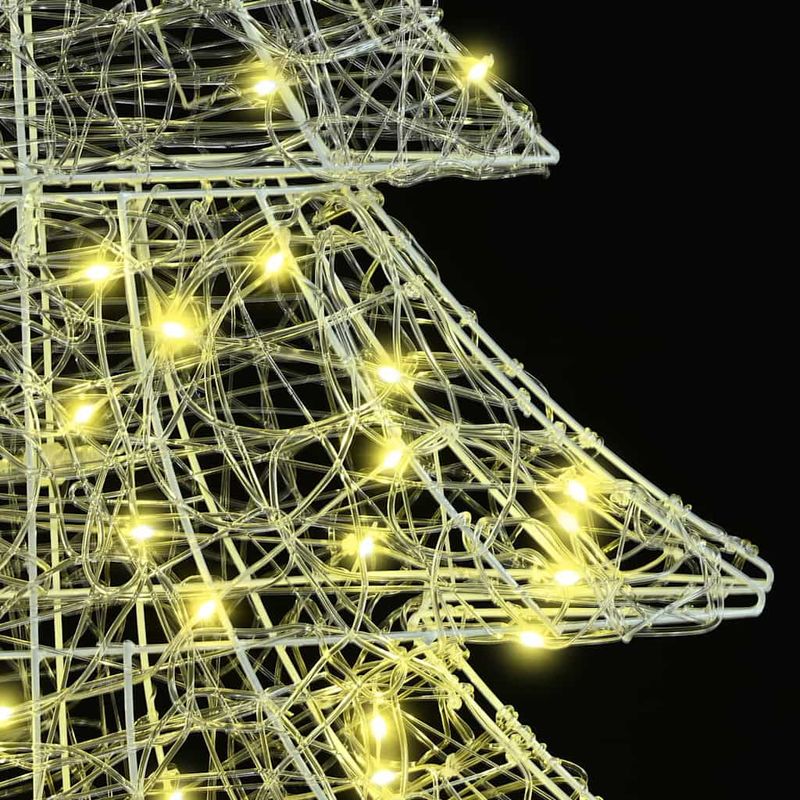 Casa si Gradina - Decoratiuni - Decoratiuni de sezon - Brad de Craciun cu 100 LED Alb cald 120 cm Acril - Infinity.ro