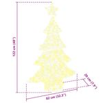 Casa si Gradina - Decoratiuni - Decoratiuni de sezon - Brad de Craciun cu 100 LED Alb cald 120 cm Acril - Infinity.ro