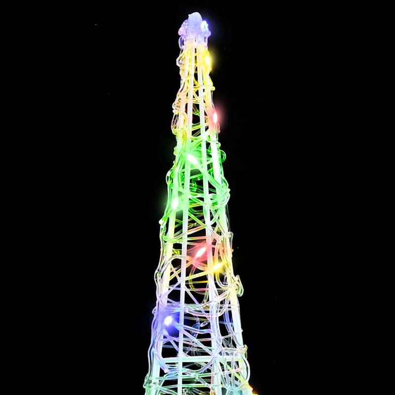 Casa si Gradina - Decoratiuni - Decoratiuni de sezon - Brad de Craciun 3 pcs Multicolour 20 x 20 x 80 cm Acril - Infinity.ro