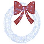 Casa si Gradina - Decoratiuni - Decoratiuni de sezon - Coroana cu lumini cu banda LED Alb rece 75 cm Acril - Infinity.ro