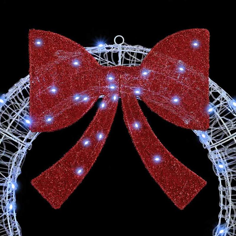 Casa si Gradina - Decoratiuni - Decoratiuni de sezon - Coroana cu lumini cu banda LED Alb rece 75 cm Acril - Infinity.ro