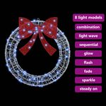 Casa si Gradina - Decoratiuni - Decoratiuni de sezon - Coroana cu lumini cu banda LED Alb rece 75 cm Acril - Infinity.ro