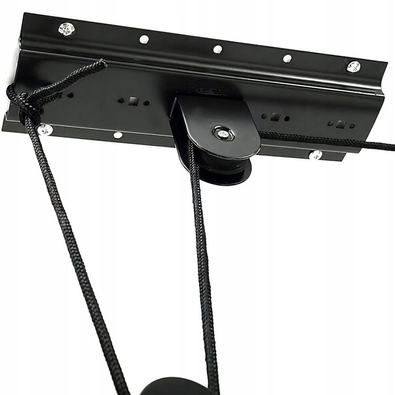 Sport si Outdoor - Ciclism - Accesorii pentru biciclete - Suporturi accesorii biciclete - Suport suspendat Renew Force pentru depozitarea bicicletei, cu prindere in tavan, sarcina maxima suportata 20 Kg, Negru - Infinity.ro