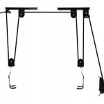 Sport si Outdoor - Ciclism - Accesorii pentru biciclete - Suporturi accesorii biciclete - Suport suspendat Renew Force pentru depozitarea bicicletei, cu prindere in tavan, sarcina maxima suportata 20 Kg, Negru - Infinity.ro