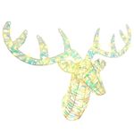 Casa si Gradina - Decoratiuni - Decoratiuni de sezon - Sanie cu ren Alb cald 60 cm PET - Infinity.ro