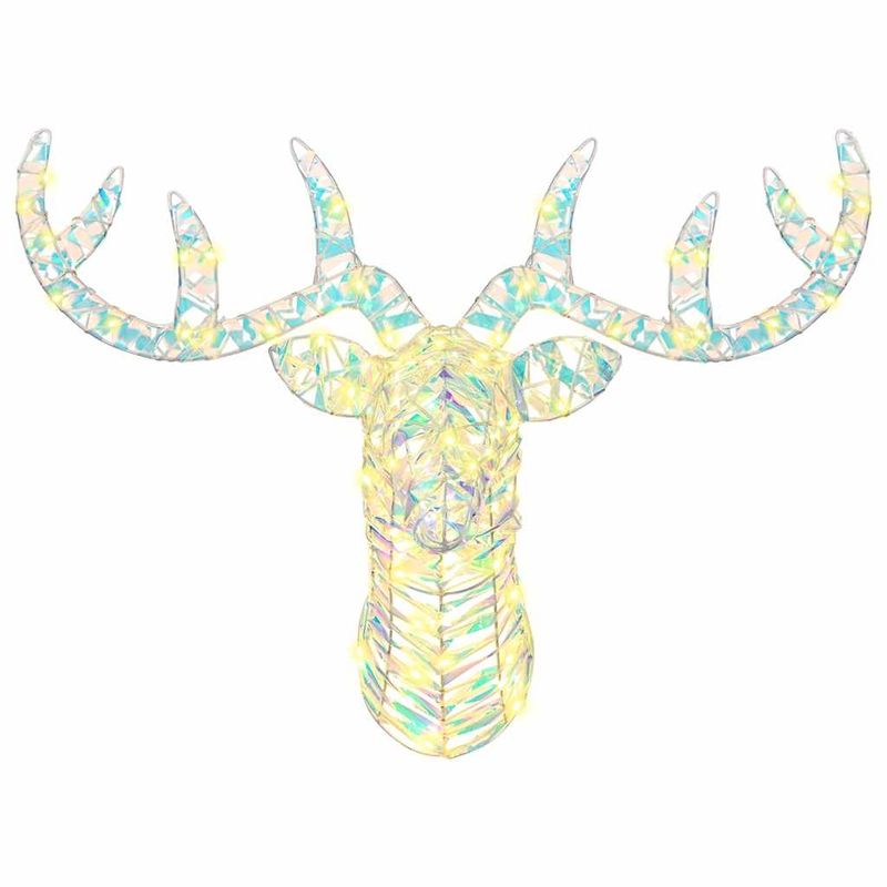 Casa si Gradina - Decoratiuni - Decoratiuni de sezon - Sanie cu ren Alb cald 60 cm PET - Infinity.ro