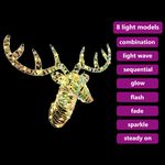 Casa si Gradina - Decoratiuni - Decoratiuni de sezon - Sanie cu ren Alb cald 60 cm PET - Infinity.ro