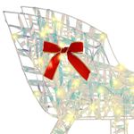 Casa si Gradina - Decoratiuni - Decoratiuni de sezon - Sanie cu ren Alb cald 70 x 26 x 128.5 cm PET - Infinity.ro