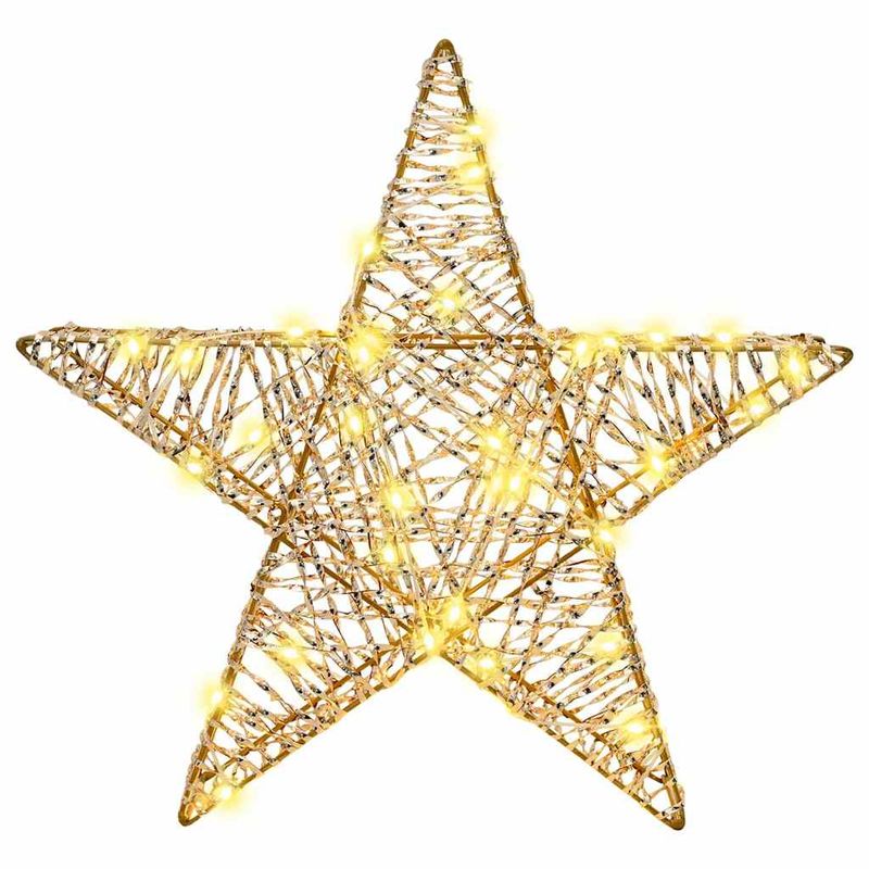 Casa si Gradina - Decoratiuni - Decoratiuni de sezon - Stea 3D cu 50 LED Alb cald 55 x 52.5 x 9 cm PET - Infinity.ro