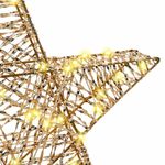 Casa si Gradina - Decoratiuni - Decoratiuni de sezon - Stea 3D cu 50 LED Alb cald 55 x 52.5 x 9 cm PET - Infinity.ro