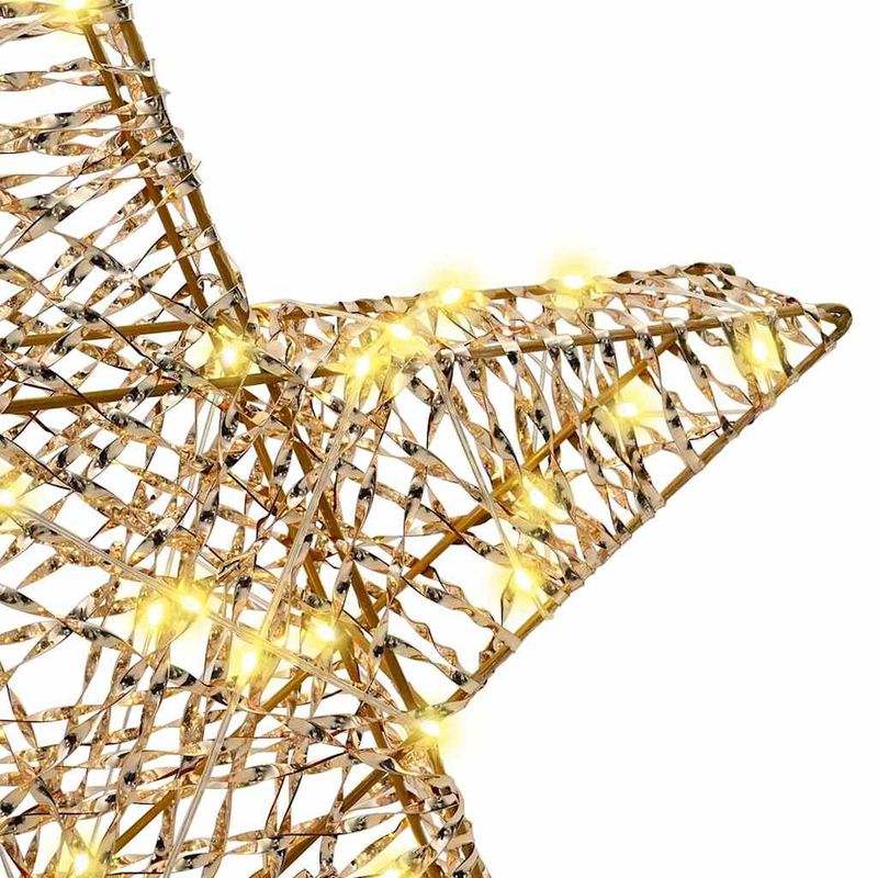 Casa si Gradina - Decoratiuni - Decoratiuni de sezon - Stea 3D cu 50 LED Alb cald 55 x 52.5 x 9 cm PET - Infinity.ro