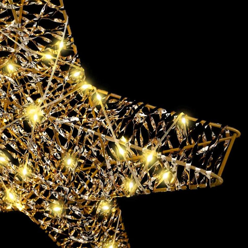 Casa si Gradina - Decoratiuni - Decoratiuni de sezon - Stea 3D cu 50 LED Alb cald 55 x 52.5 x 9 cm PET - Infinity.ro