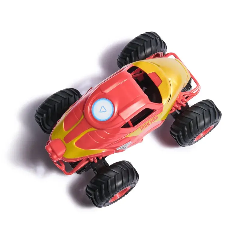 Jucarii, Copii si Bebe - Jucarii si jocuri - Vehicule si jucarii cu telecomanda - Utilaje constructie de jucarie - Monster Jam Marvel Camion Gigant Cu Telecomanda  Iron Man Scara 1 La 24 - Infinity.ro