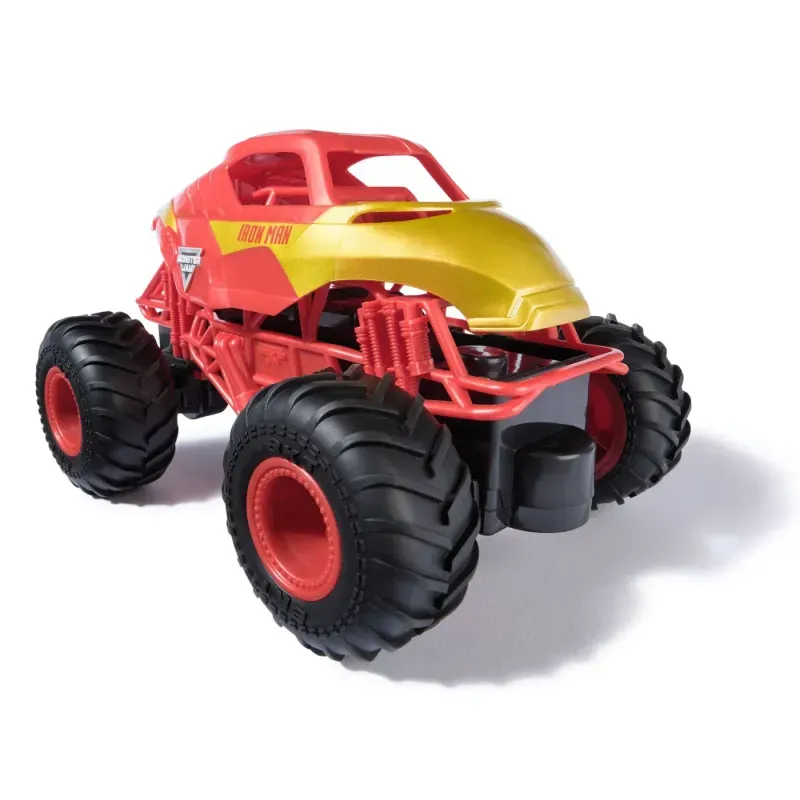 Jucarii, Copii si Bebe - Jucarii si jocuri - Vehicule si jucarii cu telecomanda - Utilaje constructie de jucarie - Monster Jam Marvel Camion Gigant Cu Telecomanda  Iron Man Scara 1 La 24 - Infinity.ro