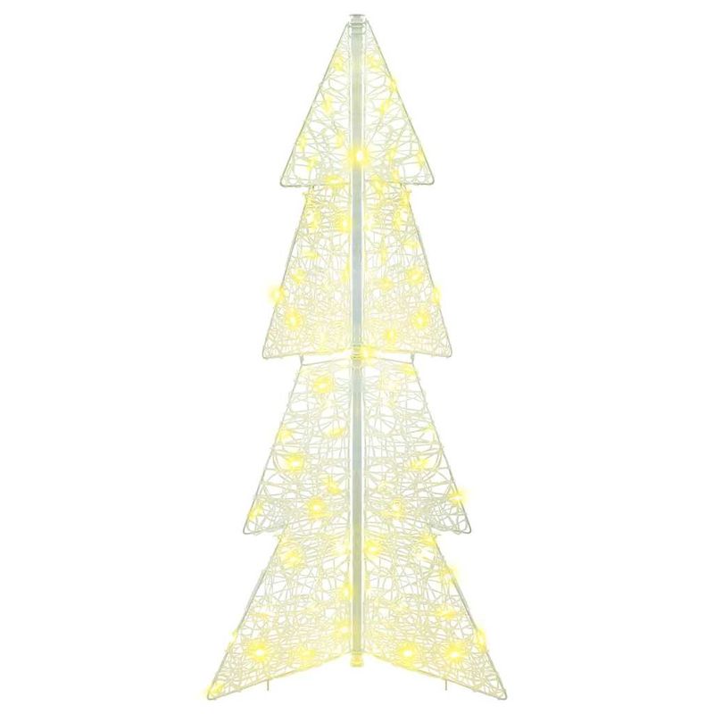 Casa si Gradina - Decoratiuni - Decoratiuni de sezon - Brad de Craciun cu 100 LED Alb cald 120 cm Acril - Infinity.ro
