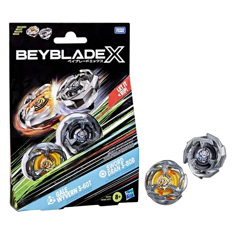 Jucarii, Copii si Bebe - Jucarii si jocuri - Figurine - Beyblade X Pachet Duo Gale Wyvern 3-60t Si Sword Dran 3-80b - Infinity.ro