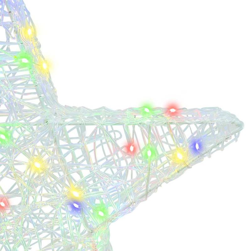 Casa si Gradina - Decoratiuni - Decoratiuni de sezon - Stea 3D cu 50 LED Multicolour 55 x 53.5 x 10 cm Acril - Infinity.ro