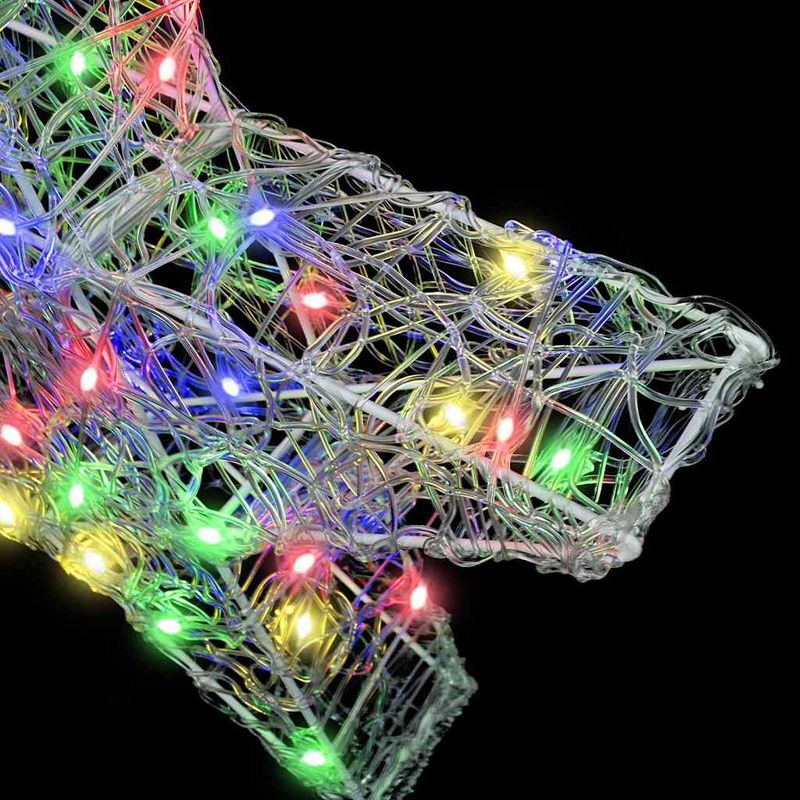 Casa si Gradina - Decoratiuni - Decoratiuni de sezon - Stea 3D cu 50 LED Multicolour 55 x 53.5 x 10 cm Acril - Infinity.ro