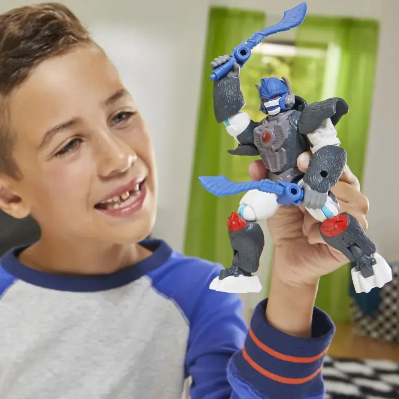 Jucarii, Copii si Bebe - Jucarii si jocuri - Figurine - Transformers Mix Mashers Figurina Optimus Primal 12cm Si Accesorii - Infinity.ro