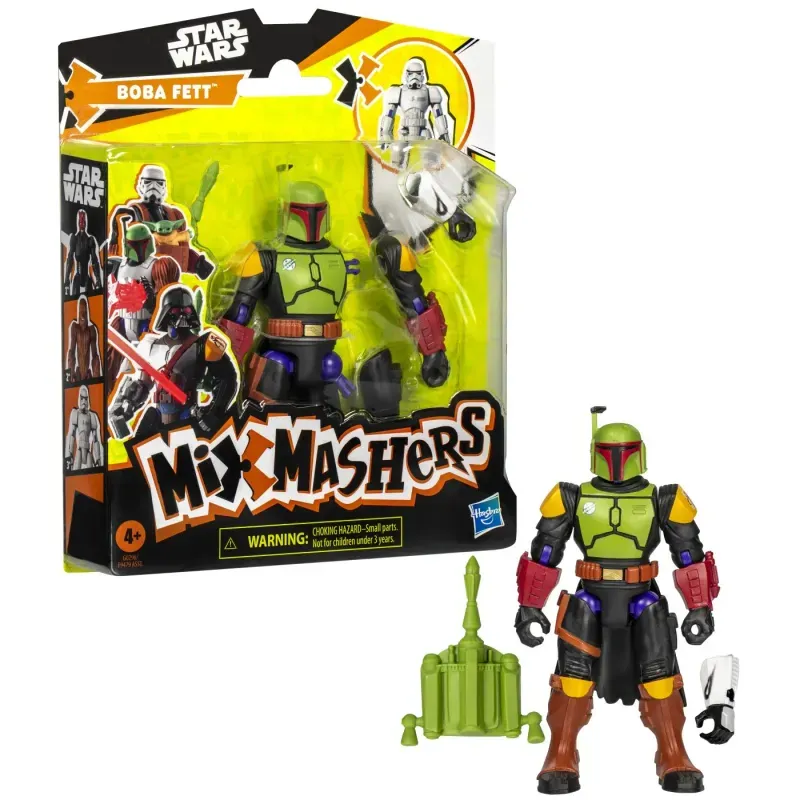Jucarii, Copii si Bebe - Jucarii si jocuri - Figurine - Star Wars Mix Mashers Set Figurina Boba Fett 12cm Si Accesorii - Infinity.ro