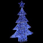 Casa si Gradina - Decoratiuni - Decoratiuni de sezon - Brad de Craciun cu 100 LED albastru 120 cm Acril - Infinity.ro