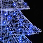 Casa si Gradina - Decoratiuni - Decoratiuni de sezon - Brad de Craciun cu 100 LED albastru 120 cm Acril - Infinity.ro