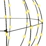 Casa si Gradina - Decoratiuni - Decoratiuni de sezon - Decoratiune glob cu 384 LED 2 pcs Alb cald 60 cm Metal - Infinity.ro