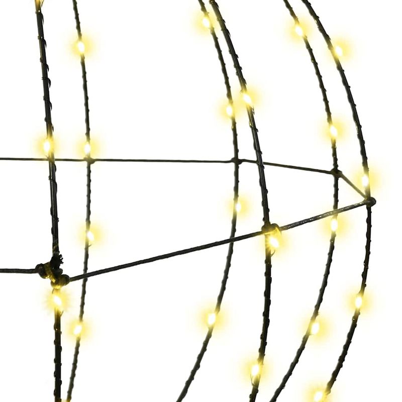 Casa si Gradina - Decoratiuni - Decoratiuni de sezon - Decoratiune glob cu 384 LED 2 pcs Alb cald 60 cm Metal - Infinity.ro
