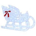Casa si Gradina - Decoratiuni - Decoratiuni de sezon - Sanie cu ren Alb rece 70 x 26 x 128.5 cm Acril - Infinity.ro