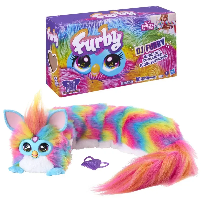 Jucarii, Copii si Bebe - Jucarii si jocuri - Figurine - Furby Dj Furblets Jucarie Interactiva Curcubeu - Infinity.ro