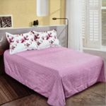 Casa si Gradina - Textile si covoare - Lenjerii de pat - Seturi de lenjerie - Lenjerie finet gros 6 piese, XXL - Model floral, YoYo, 40, 70% bumbac, 30% poliester - Infinity.ro