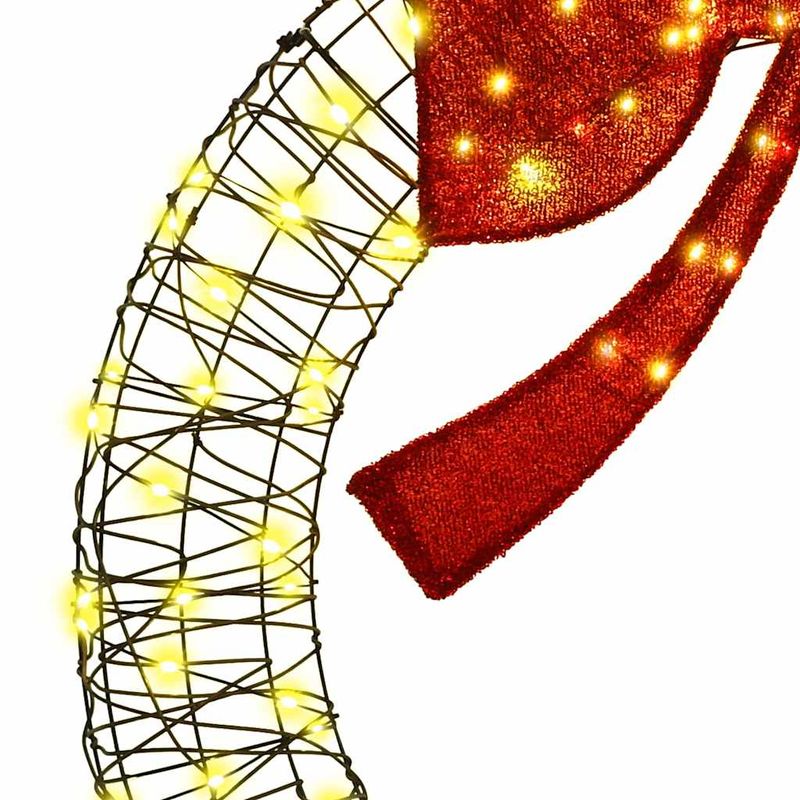 Casa si Gradina - Decoratiuni - Decoratiuni de sezon - Coroana cu 150 LED Alb cald 120 cm Ratan - Infinity.ro