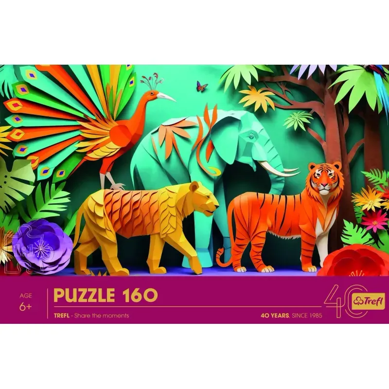 Jucarii, Copii si Bebe - Jucarii si jocuri - Jocuri si puzzle - Puzzle - Puzzle Trefl 160 Jungla - Infinity.ro